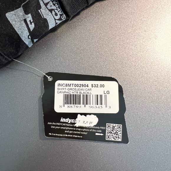 Romain Grosjean IndyCar Andretti Racing Team Track Black Graphic T-Shirt - Picture 7 of 7